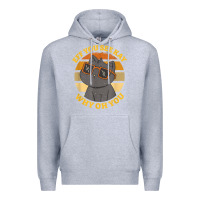Heather Grey funny retro sunset eff you see kay why oh you cat lovers t shirt Premium Hoodie - ArtChic