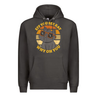 Smoke funny retro sunset eff you see kay why oh you cat lovers t shirt Premium Hoodie - ArtChic