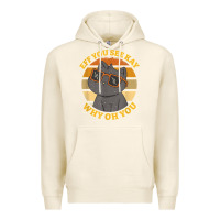 Tofu funny retro sunset eff you see kay why oh you cat lovers t shirt Premium Hoodie - ArtChic