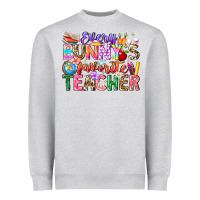 Heather Grey Every Bunny Favorite Teacher Easter Heavyweight Sweatshirt - CowhideDigitalArt
