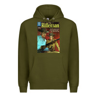 Army Green The Rifleman Retro Western Premium Hoodie - ArtChic