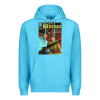 Ocean Blue The Rifleman Retro Western Premium Hoodie - ArtChic