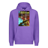 Purple The Rifleman Retro Western Premium Hoodie - ArtChic