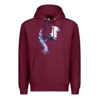Burgundy sadako 1 Premium Hoodie - ArtChic