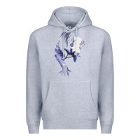 Heather Grey sadako 1 Premium Hoodie - ArtChic