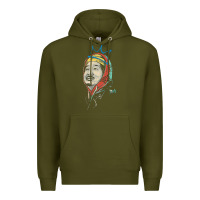 Army Green animated bobby lee tiger belly Premium Hoodie - ArtChic