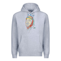 Heather Grey animated bobby lee tiger belly Premium Hoodie - ArtChic