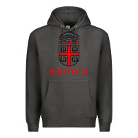 Charcoal Heather brown university Premium Hoodie - ArtChic