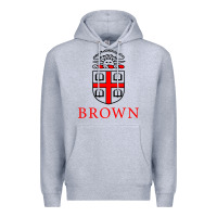 Heather Grey brown university Premium Hoodie - ArtChic