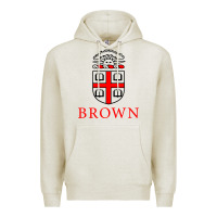 Oatmeal Heather brown university Premium Hoodie - ArtChic
