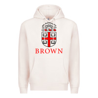 Pale Pink brown university Premium Hoodie - ArtChic