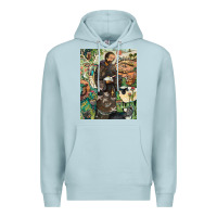 Blue Mist saint francis Premium Hoodie - ArtChic