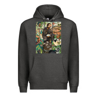 Charcoal Heather saint francis Premium Hoodie - ArtChic