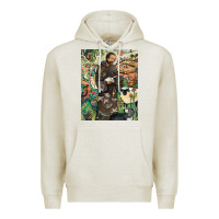 Oatmeal Heather saint francis Premium Hoodie - ArtChic