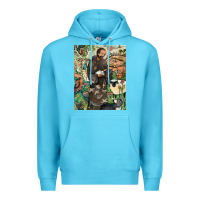 Ocean Blue saint francis Premium Hoodie - ArtChic