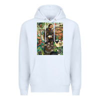 White saint francis Premium Hoodie - ArtChic