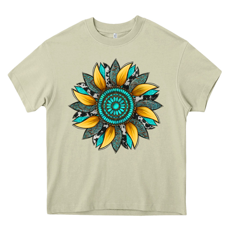 Sunflower Gemstone Leopard Heavy Core Tee by Artiststas | Teevron