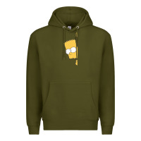 Army Green simpsons Premium Hoodie - ArtChic