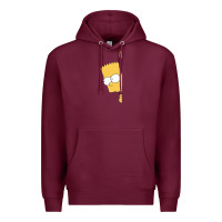 Burgundy simpsons Premium Hoodie - ArtChic