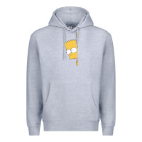Heather Grey simpsons Premium Hoodie - ArtChic