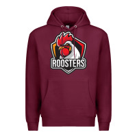 Burgundy rooster art Premium Hoodie - ArtChic