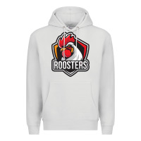 Dove Grey rooster art Premium Hoodie - ArtChic