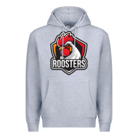 Heather Grey rooster art Premium Hoodie - ArtChic