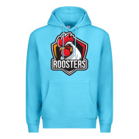 Ocean Blue rooster art Premium Hoodie - ArtChic