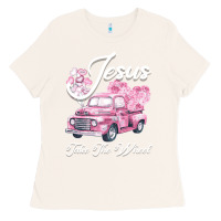 Bone Leopard Floral Pink Car Jesus Take The Wheel Ladies Tee - Bettercallsaul