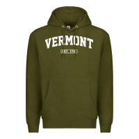 Army Green vermont vintage state athletic style pullover hoodie Premium Hoodie - ArtChic