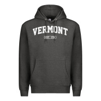 Charcoal Heather vermont vintage state athletic style pullover hoodie Premium Hoodie - ArtChic