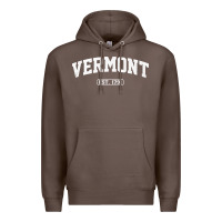 Coffee vermont vintage state athletic style pullover hoodie Premium Hoodie - ArtChic