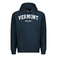 Navy vermont vintage state athletic style pullover hoodie Premium Hoodie - ArtChic