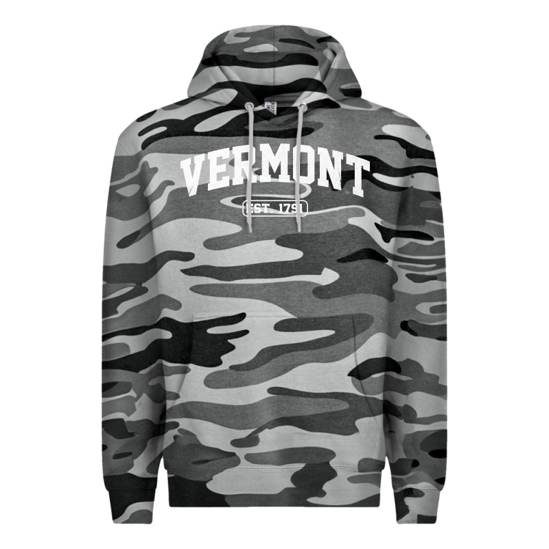 Vermont Vintage State Athletic Style Pullover Hoodie Premium Hoodie by ArtChic | Teevron