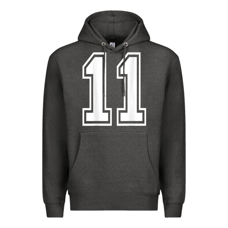 Number 11 Shirt Sports Player Number Back Of Shirt Premium Hoodie by ArtChic | Teevron