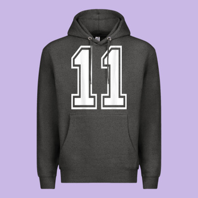 Number 11 Shirt Sports Player Number Back Of Shirt Premium Hoodie Designed By Artchic