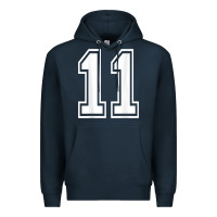 Navy number 11 shirt sports player number back of shirt Premium Hoodie - ArtChic