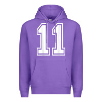 Purple number 11 shirt sports player number back of shirt Premium Hoodie - ArtChic