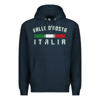 Navy valle d'aosta italia italy region typography design Premium Hoodie - ArtChic