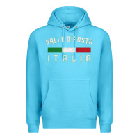 Ocean Blue valle d'aosta italia italy region typography design Premium Hoodie - ArtChic