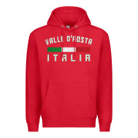 Red valle d'aosta italia italy region typography design Premium Hoodie - ArtChic