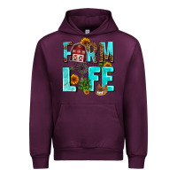 Mauve Wine farm life Urban Hoodie - AdoDesignShop