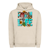 Pigment French Oak farm life Urban Hoodie - AdoDesignShop