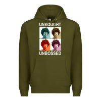 Army Green unbought unbossed shirley chisholm retro vintage gift long sleeve t sh Premium Hoodie - ArtChic
