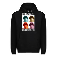 Black unbought unbossed shirley chisholm retro vintage gift long sleeve t sh Premium Hoodie - ArtChic