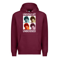 Burgundy unbought unbossed shirley chisholm retro vintage gift long sleeve t sh Premium Hoodie - ArtChic