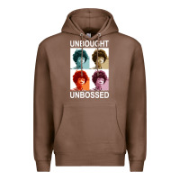 Chestnut unbought unbossed shirley chisholm retro vintage gift long sleeve t sh Premium Hoodie - ArtChic