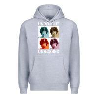 Heather Grey unbought unbossed shirley chisholm retro vintage gift long sleeve t sh Premium Hoodie - ArtChic