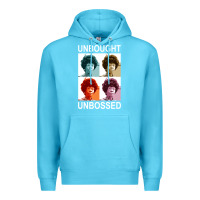 Ocean Blue unbought unbossed shirley chisholm retro vintage gift long sleeve t sh Premium Hoodie - ArtChic