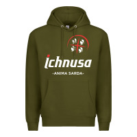 Army Green ichnusa Premium Hoodie - ArtChic